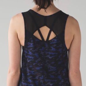 Lululemon Purple Blue Black Camo Sculpt Tank 8